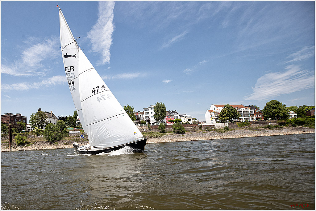 100 Jahre Rheinwoche 2022 - 3. Wettfahrt Duesseldorf  - Duisburg, 04.06.2022,
